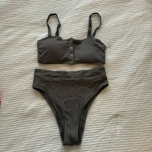 Grey bikini set from aerie
